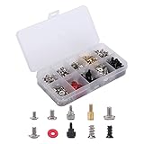 Material de calidad: todos los tornillos para computadora están hechos de latón, acero y papel de fibra de alta calidad, acero con níquel y zinc negro que tienen una resistencia superior al óxido y una excelente resistencia a la oxidación.