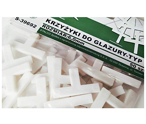 Entretoises de carrelage, type T, carrelage, joints, sol, mur, plastique, croix – 6 mm