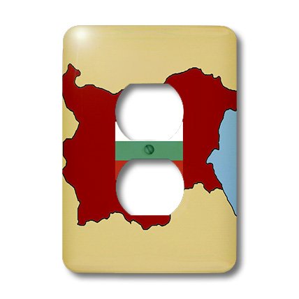 Carte de Bulgarie plaque de prise double pour une deco de bureau originale - 3