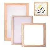 Dilightnews 3 Stück Papierherstellung Rahmen, Papierherstellung Papier Schöpfrahmen, für DIY-Papierhandwerk, Papierschöpfrahmen für Kinder Teenager Lehren Papierherstellung (20 x 30 cm)