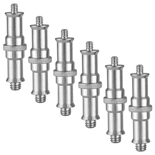 Adaptador de tornillo 1/4 a 3/8 fácil de apretar a mano para soportes de luz