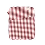 RARITYUS 13-14 Inch Fashion Plaid Laptop Sleeve Bag iPad Protective Case Kawaii Tablet Cover Notebook Storage Bag for Women Girls