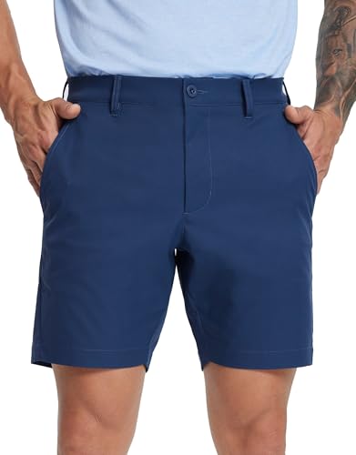 メンズウェア FR2 GOLF Ponte fabric LogoMessage Shorts MICHEL ROUEN Golf Shorts Men 7 Inch Lightweight Dry fit 8 Pockets