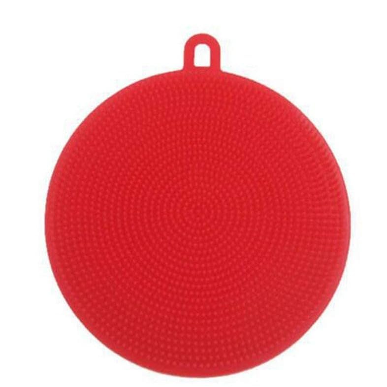 Apritec Silicone Dish Scrubber Sponge Mildew Free, Non Stick, Heat Resistant Kitchen Cleaning Supplies Sponges Multicolor