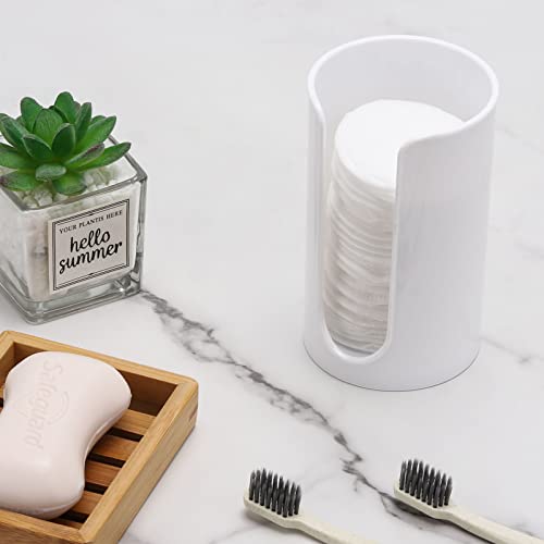 Plastic Paper Cup Holder - Small Disposable Cup Dispenser Mouthwash Cup Holder For Bathroom Countertop, White #TOP3