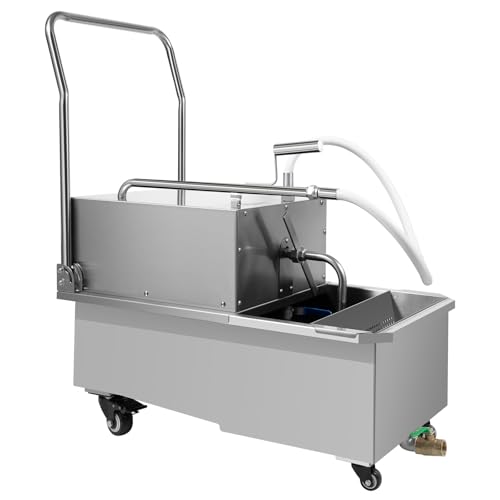 Mobile Fryer Oil Filter System with Pump