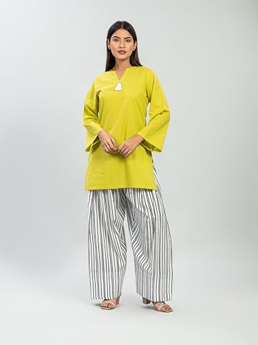 Image of Womens Rayon Solid Straight Kurta Farshi Salwar Set