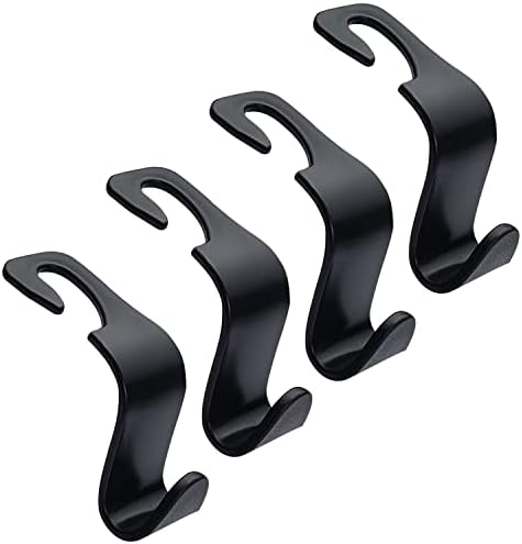 Amelity Ganci Per Poggiatesta Auto In Pelle - 2 Pezzi - Supporti Universali Per Appendere Borse, Zaini, Buste Della Spesa - 3
