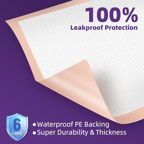 Image of MKISS 30 inch x 36 inch Disposable Bed Pads [50 Counts], Heavy Absorbency Underpad