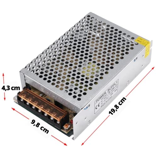 Fonte Chaveada Colméia 12v 10a 120w Bivolt Estabilizada Para Câmera DVR CFTV Fita Led Som Automotivo