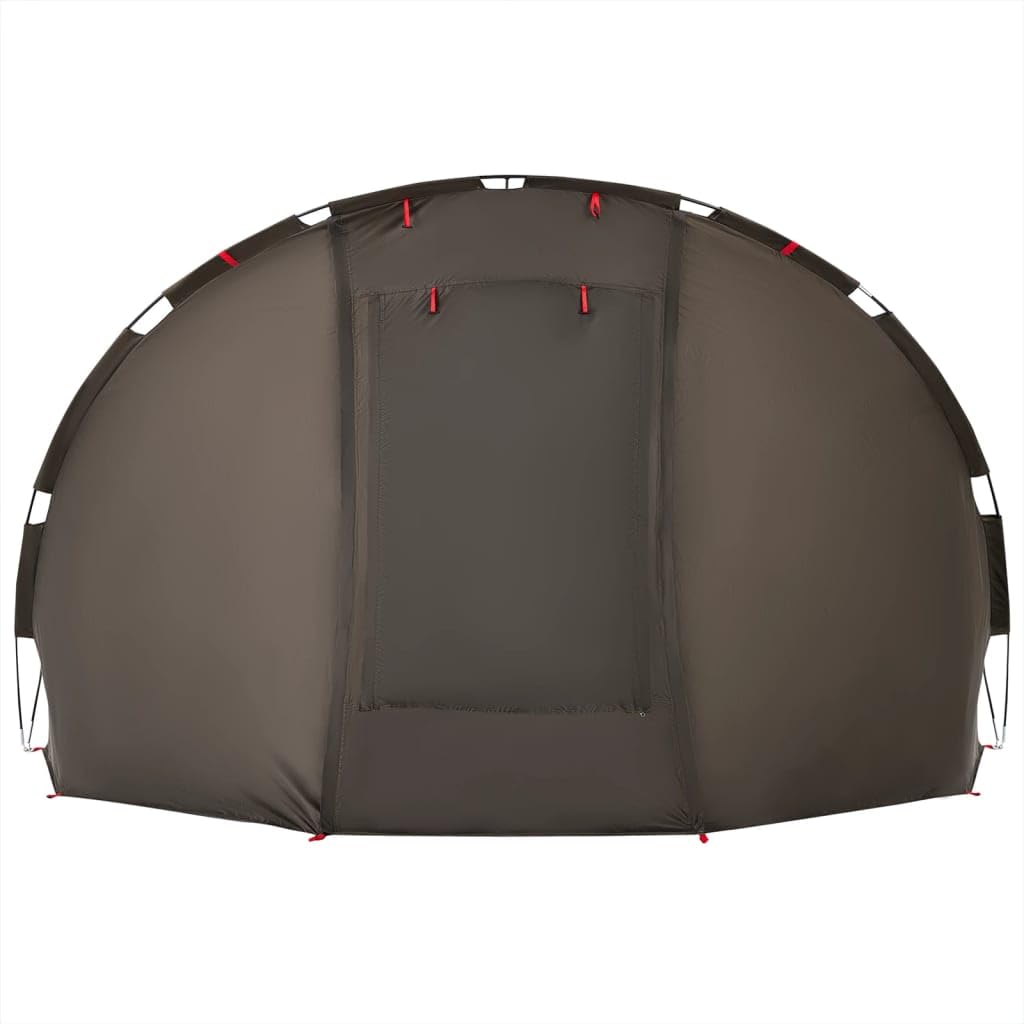 Tidyard Angelzelt Karpfenzelt Campingzelt Sekundenzelt Schnellaufbauzelt für Picknick Wandern Angeln 5 Personen Braun Wasserdicht