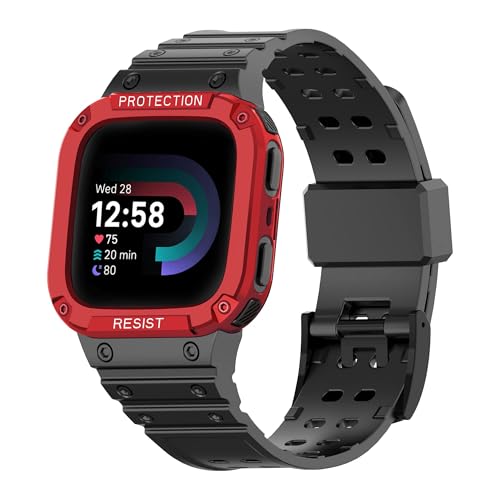 [MOQIAN] Rp`u Fitbit versa 3/versa 4/Fitbit Sense/Sense2 EHb`oh P[Xt \tgTPUX|[coh ߉\ xg fB[X Y (11#)