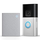 Ring Battery Video Doorbell Plus (Newest Gen) + Chime (3rd Gen) | DIY Wireless Video Doorbell Camera with 1536p HD Video, Head-To-Toe View, Quick Release Battery Pack | Easy to install (5min)