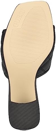 GUESS Women's GELINA Heeled Sandal, Black, 9 | Image 3