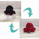 Taishan Pulpo de Peluche Reversible de Doble Cara, muñeco de Pulpo, Juguete Que Cambia de Cara Emocional para niños, niñas, niños, cumpleaños, Navidad, Halloween, Regalo