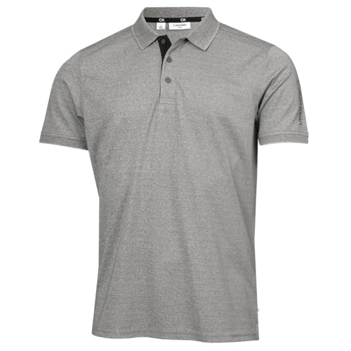 Calvin Klein Mens Club Golf Polo Shirt - Grey Marl - XL