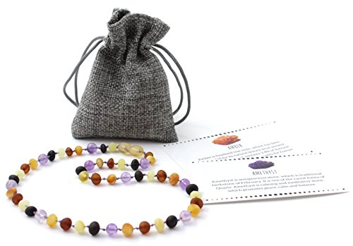 Collana Ambra Baltica Miscelato con Perline di