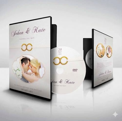 Image of Plastic DVD Cover, 14 mm, Black, Single Disk, with Outer Cover Art Sleeve, for CD, DVD and BLU-RAY Disk Pack of (5)