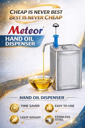 Image of Stainless Steel Manual Hand Oil Pump for Kitchen Tin Cans Pumping Machine Automatic Bottle Fuel Transfer Oil Pump for Oil can 15 litres Steel Tin Oil Remover Pump Oil Dispenser Pump (1 PIece Pump)