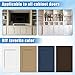 CroBlissful 4 Pcs 2.7w x 23.6h MDF Unfinished Cabinet Doors Replacement Shaker Style Easy Cost-Effective Cabinet Upgrade Furniture Overlay for Kitchen Reface Bathroom Closet