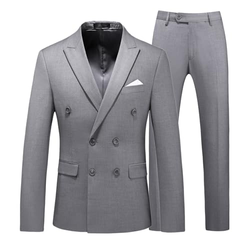Chaqueta de traje para hombre de corte moderno y diseño vintage monocolor de alta costura