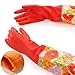 EINVARIOUS Waterproof Household Dishwashing Glove Water Dust Stop Cleaning Rubber Tools