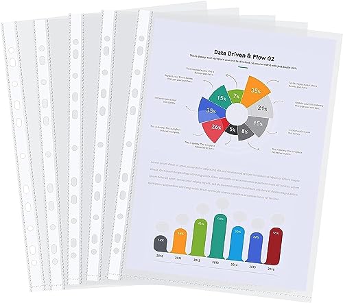 200 Stück Klarsichthüllen a4 Extra Stark,60 micron Prospekthüllen, Klarsichtfolien A4 Sammel-Taschen für Papier,Ordner& Dokumenten