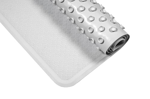Croydex Rubagrip Bath Mat Non Slip Anti Mould for Inside Bath - Slip Resistant with Secure Grip Suction Cups, Easy to Clean, Made from Natural Rubber, Anti-Bacterial Hygiene 'N' Clean (90 x 37cm) - Image 2