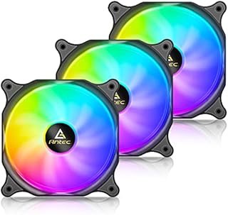 Antec 120mm Case Fan, RGB Case Fans, 3 Packs RGB Fans, PC Fan, 4-PIN RGB, F12 Series 3 Packs