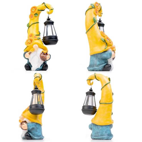 12-Solar-Gnome-Garden-Statues-Honey-Bee-jar-Decor-with-LED-Lantern-Outdoor-Gnomes-Decorations-Patio-Yard-Balcony-Art-Gifts-for-Women-Mom-Grandma