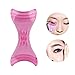 6Pcs Magic Plastic Makeup Tool Eyebrow Shaping Stencil Mascara Applicator Guard Upper Lower Mascara Guide Tool Eyelash Lash Comb (2 Sets, Pink and Blue)