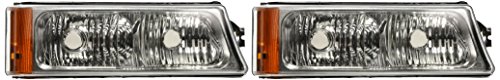 Spec-D Tuning 2LB-SIV04-RS Chevy Silverado Ls Lt/Avalanche 1500 2500 3500 Signal Bumper Lights Chrome