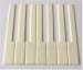 Gemm Piano Keytops Simulated Satin Ivory 6" Length, 2" Long Head (1 Octave)