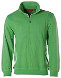  Signum Herren Sweatshirt Sweater Troyer Stehkragen Grass L