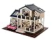 Rylai 3D Puzzles Wooden Handmade Miniature Dollhouse DIY Kit w/ Light - Provence Lavender Series Dollhouses Accessories Dolls Houses with Furniture & LED & Music Box Best Xmas Gift