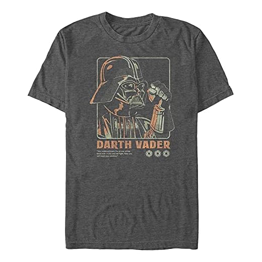Star Wars Vader Choke Organic-Camiseta de Manga Corta, Color Negro, S Unisex Adulto