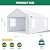 COBIZI Carports 10x20 Heavy Duty Car Canopy with Roll-Up Ventilation Windows & Doors, Removable Sidewalls Portable Carport Canopy Waterproof with Built-in Sandbags for Cars, Boats, Trucks, White
