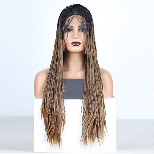 Perruque synthétique avant de lacet : la solution pour cheveux bruns