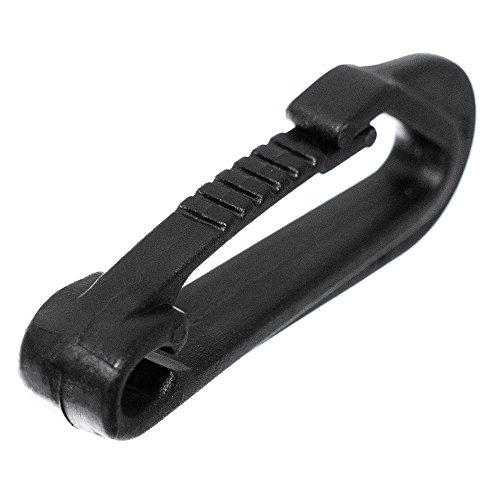 Wingless Snap Bungee Hook - 1/4 Inch Black Heavy Duty Shock Cord Hooks - Camping and Nautical Accessories (25 Pack) - Image 2