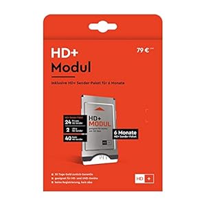 HD PLUS CI+ module voor 6 maanden (incl. HD+ kaart, geschikt voor HD en UHD, alleen voor satellietontvangst)
