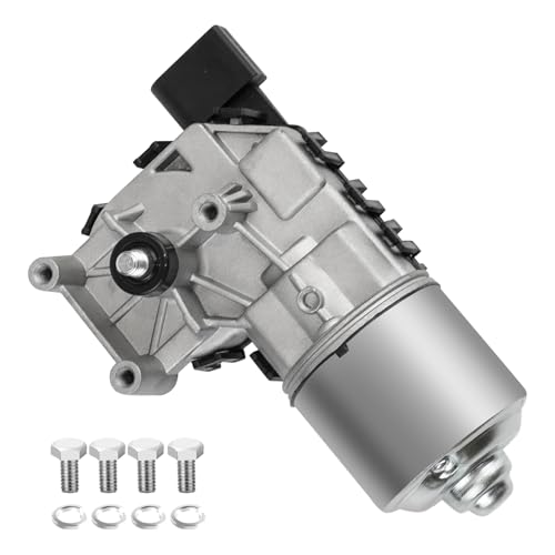 Image of Front Windshield Wiper Motor Compatible with Volkswagen Jetta 2011-2018 4 pin Replace 6R1955119A 5C7955113D 5C6955121A