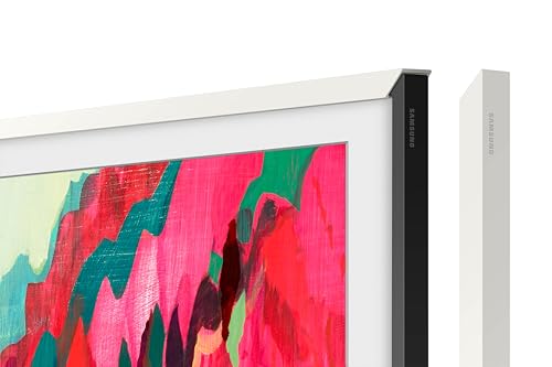 Image of Samsung 65 inch The Frame Pro 4K Neo QLED Smart TV (2025) with Modern White Customizable Bezel & Music Frame Smart Speaker with Dolby Atmos