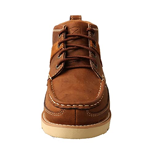 Image of Twisted X Kids Wedge Sole Boot, Color: Oiled Saddle, Size: 11.5, Width: M (YCA0001-M-11.5)