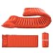 Harsso Esterilla Autoinflable Camping, Colchoneta Inflable Senderismo, Colchonetas para Dormir Ultraligera Tienda Campaña, Esterilla Hinchable Aislante Acampada Viajes Montaña(Naranja)