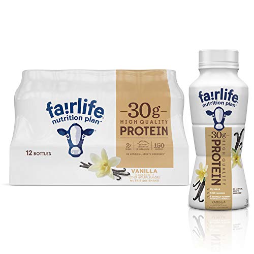 Fairlife Nutrition Plan High Protein (29.5g) Low Sugar Vanilla Shake Ready To Drink 11.4 Fl Oz (12- Pack) Bulk Version