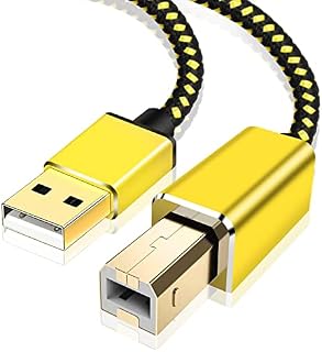 Printer Cable 5M,USB Printer Cord 2.0 Type A Male to B Male Cable Scanner Cord High Speed Compatible with HP, Canon, Dell, Lexmark, Xerox and More? (5M-15FT)