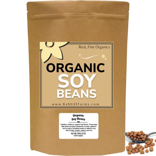 Organic Soybeans By Be Still Farms - Soy Beans Dry (2 Lb) Aka Soya Nuts - Great For Edamame, Soy Milk, Tofu - High In Protein & Fiber | Usa Grown | Usda Certified | Vegan | Non-Gmo | Gluten Free #TOP7