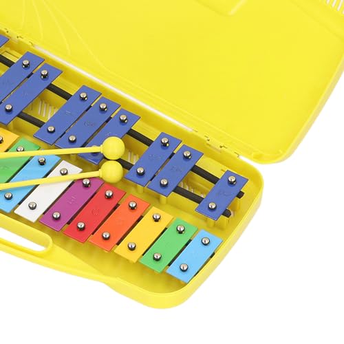 Brinquedo Musical Com Teclas de Metal Colorido, Instrumento Musical de Percussão Compacto, Melhora a
