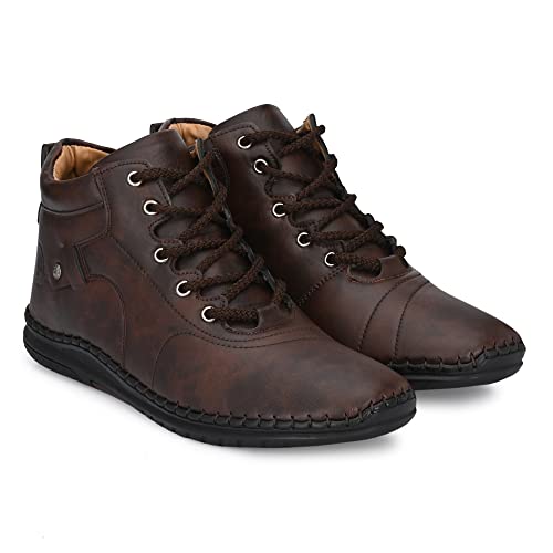 Rising Wolf Synthetic Leather Casual Boots