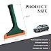 Wevdn Small Silicone Window Squeegee, Car Windshield Silicone Squeegee, Auto Windshield Water Blade Scraper with 5.9 Inch Blade and Non-Slip Handle for Window, Mirror, Glass Door (Dark Green)
